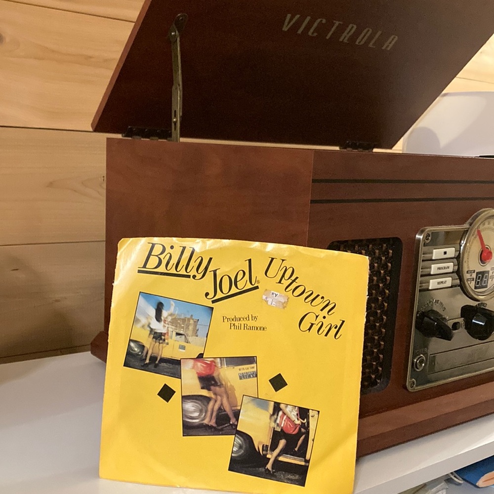 Vintage Billy Joel 45 RPM record “Uptown Girl”